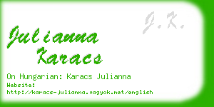 julianna karacs business card